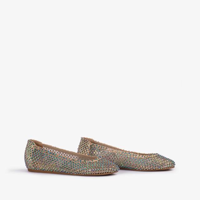 Le Silla Ballerina gioiello rete oro con Cristalli iridescenti Smaltimento dello stoccaggio
