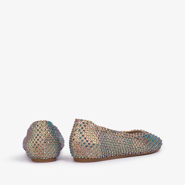 Le Silla Ballerina gioiello rete oro con Cristalli iridescenti Smaltimento dello stoccaggio