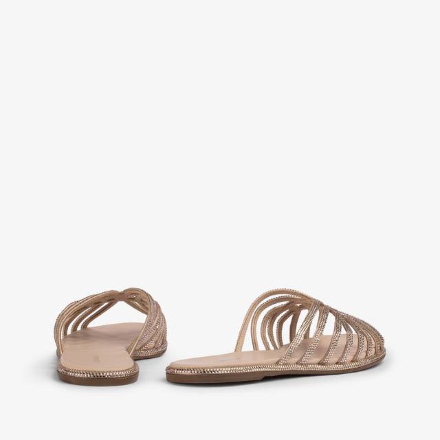 Le Silla Sandalo raso nude skin con Cristalli Offerte giornaliere