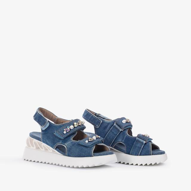 Le Silla Sandalo Wave denim blu Enormi risparmi