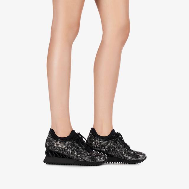 Le Silla Sneaker Cristalli nera Prezzo basso