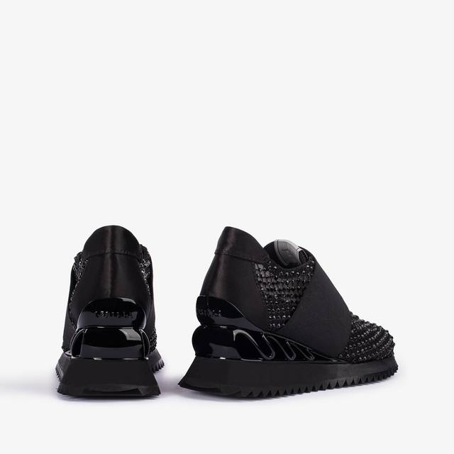 Le Silla Scarpa running raso, rete e Cristalli nero jet ACQUISTA ORA