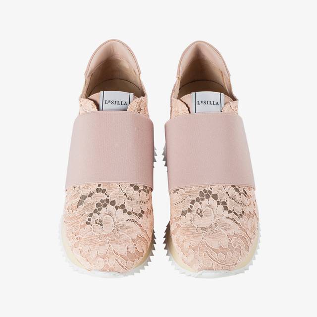 Le Silla Sneaker pizzo nude phard Ultimi due giorni