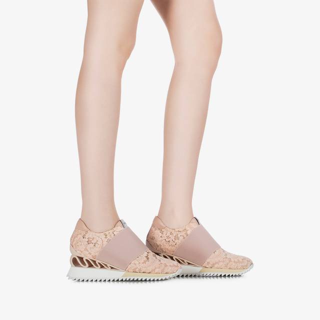 Le Silla Sneaker pizzo nude phard Ultimi due giorni