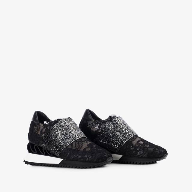 Le Silla Sneaker pizzo nero Promozione temporanea