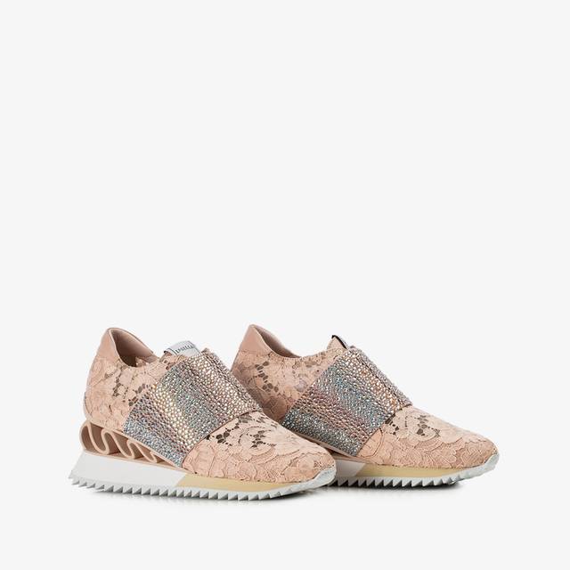 Le Silla Sneaker pizzo nude phard Fino al 50% di sconto