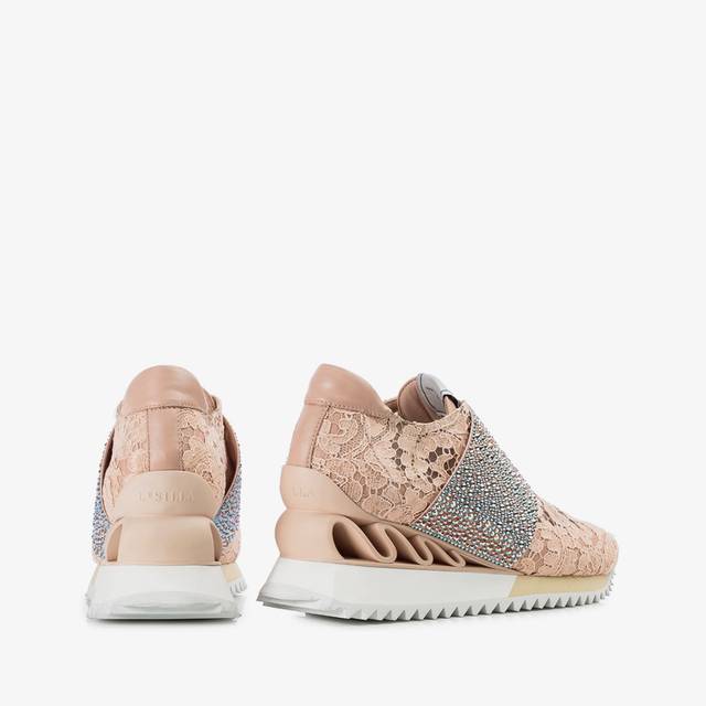 Le Silla Sneaker pizzo nude phard Fino al 50% di sconto