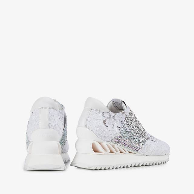 Le Silla Sneaker pizzo bianca Fino al 60% di sconto