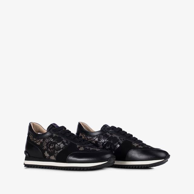 Le Silla Scarpa running pizzo nera Sostegno trimestrale