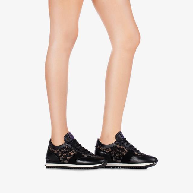 Le Silla Scarpa running pizzo nera Sostegno trimestrale