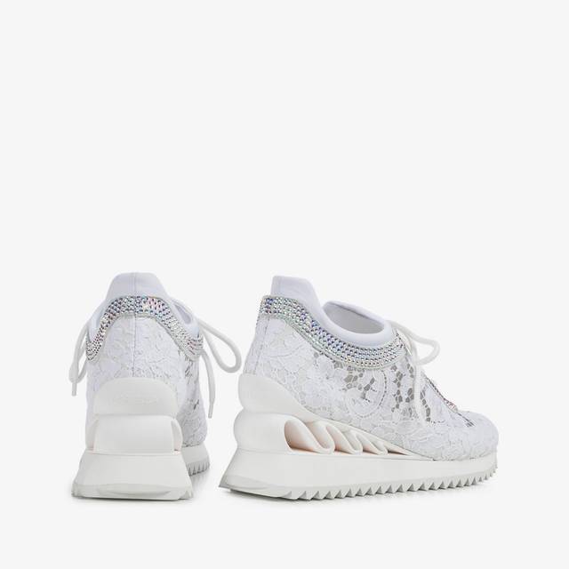 Le Silla Sneaker pizzo bianca Fino al 55% di sconto