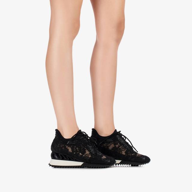 Le Silla Sneaker pizzo nera Discount Store per i nuovi prodotti