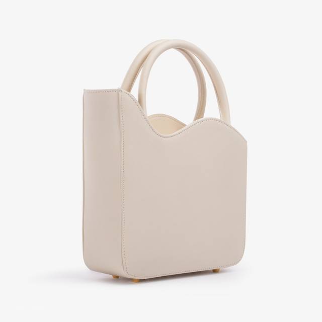 Le Silla Medium bag pelle bianca milk In vendita