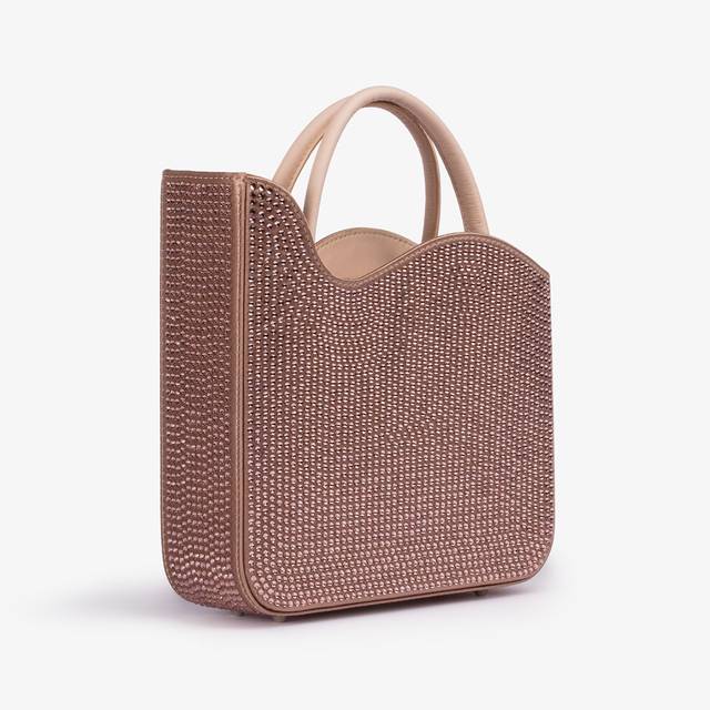 Le Silla Small bag cristalli nude phard 50% di sconto per tempo limitato