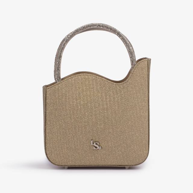 Le Silla Mini bag glitter oro con Cristalli Qualità Garantita