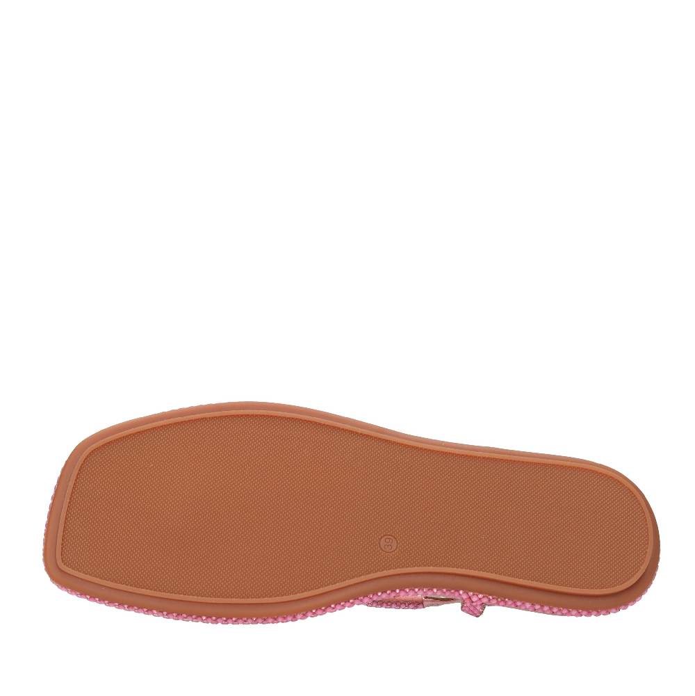 ALMA EN PENA Sandali flat infradito in pelle e strass In Linea