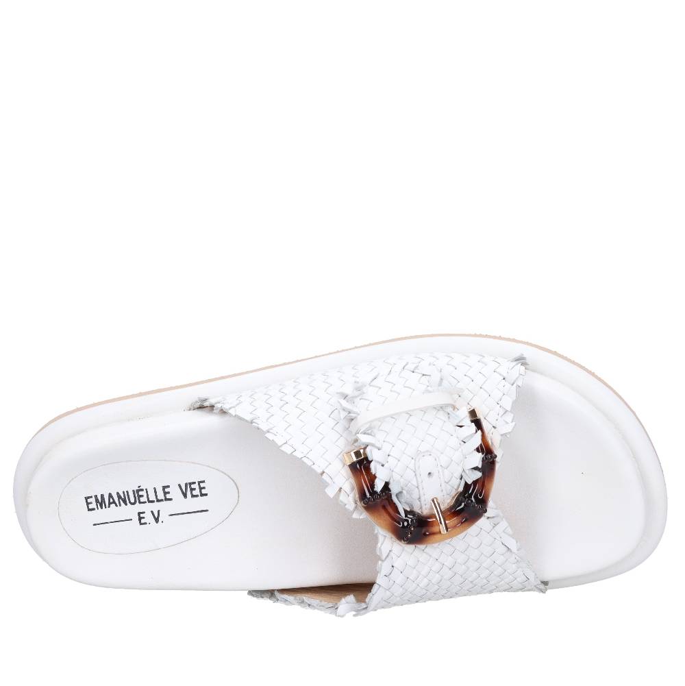 EMANUELLE VEE Mules in pelle Vendita Calda