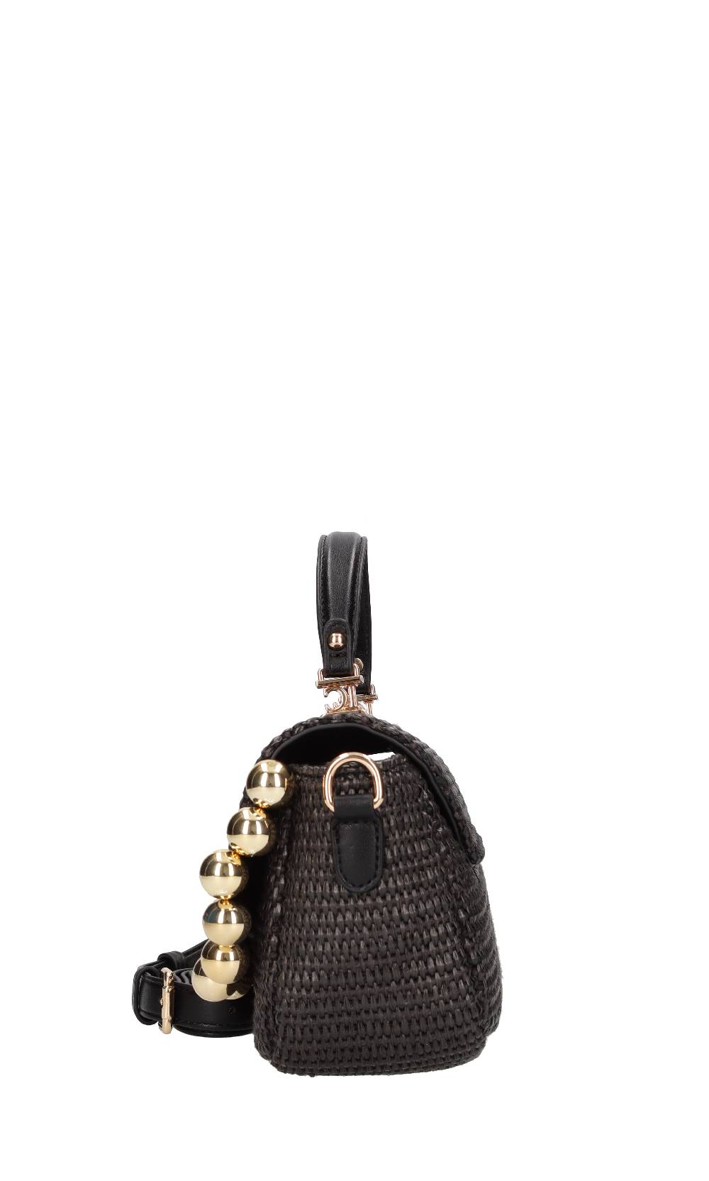 LA CARRIE Borsa in rafia ed ecopelle Shopping Online