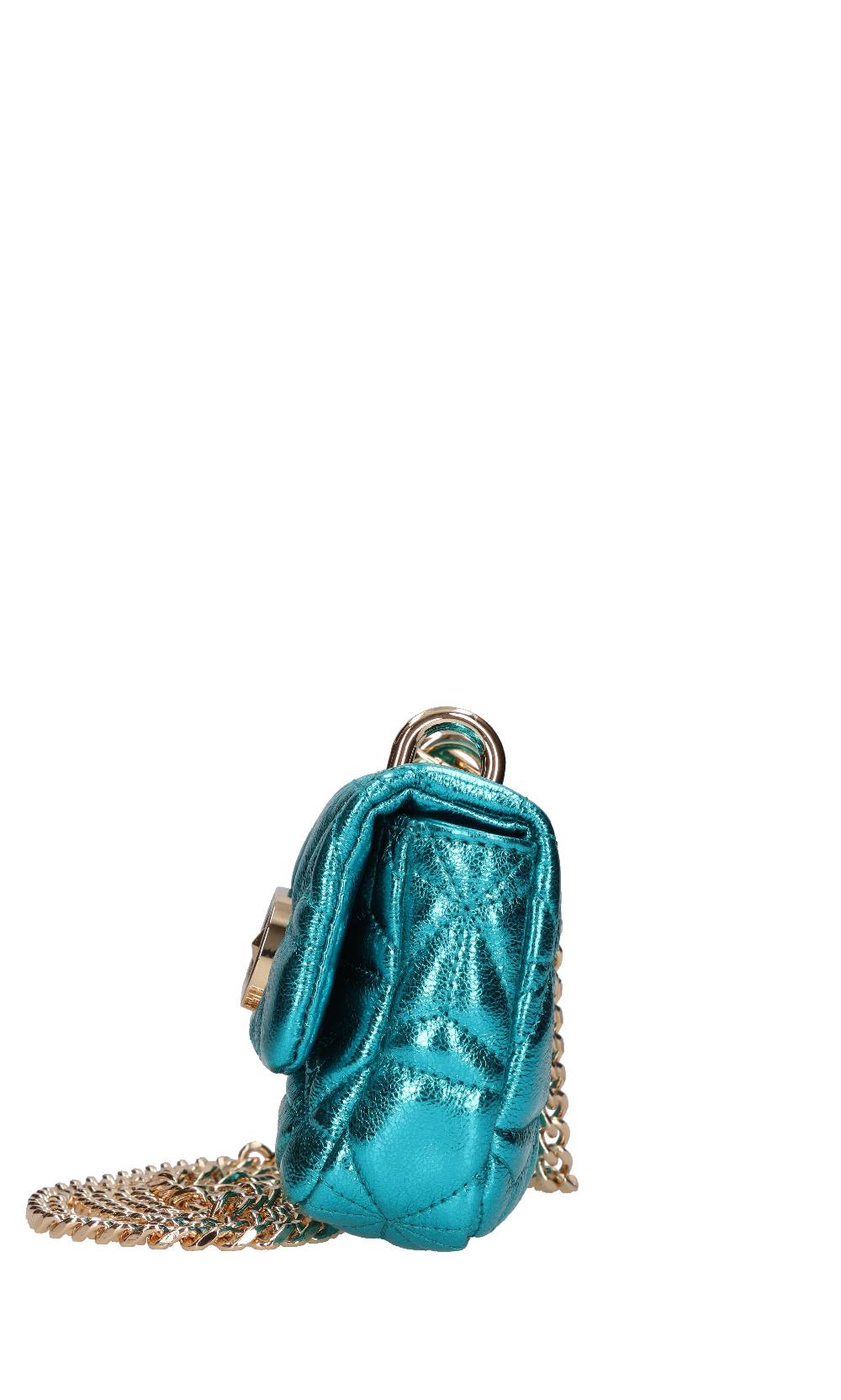 LA CARRIE Borsa in pelle laminata Presa