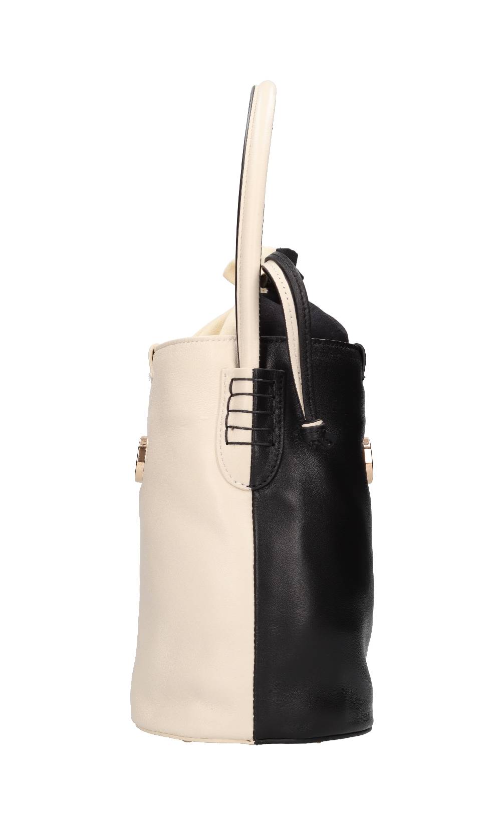 LA CARRIE Borsa in pelle e tessuto Offerta natalizia