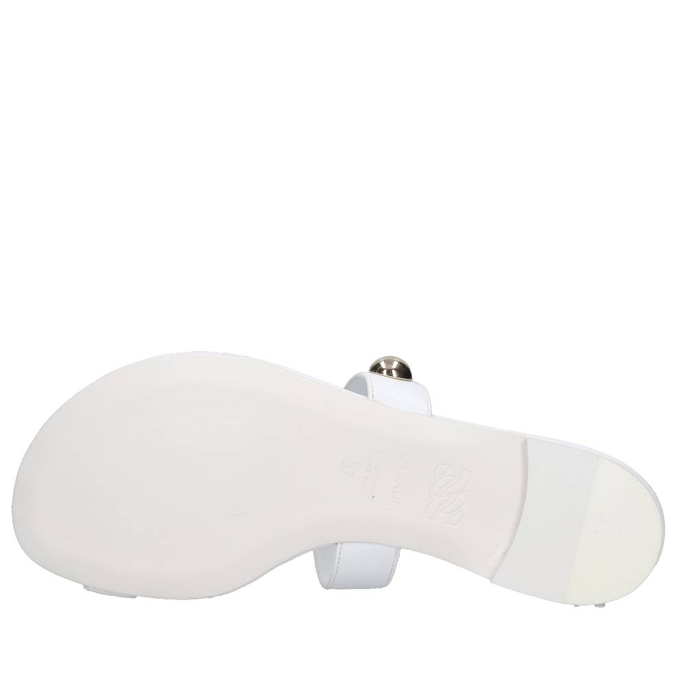 CASADEI Mules infradito in pelle Grandi sconti