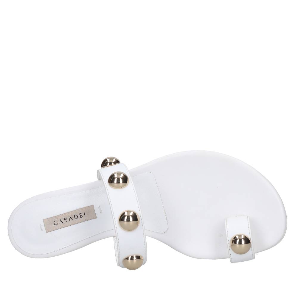 CASADEI Mules infradito in pelle Grandi sconti