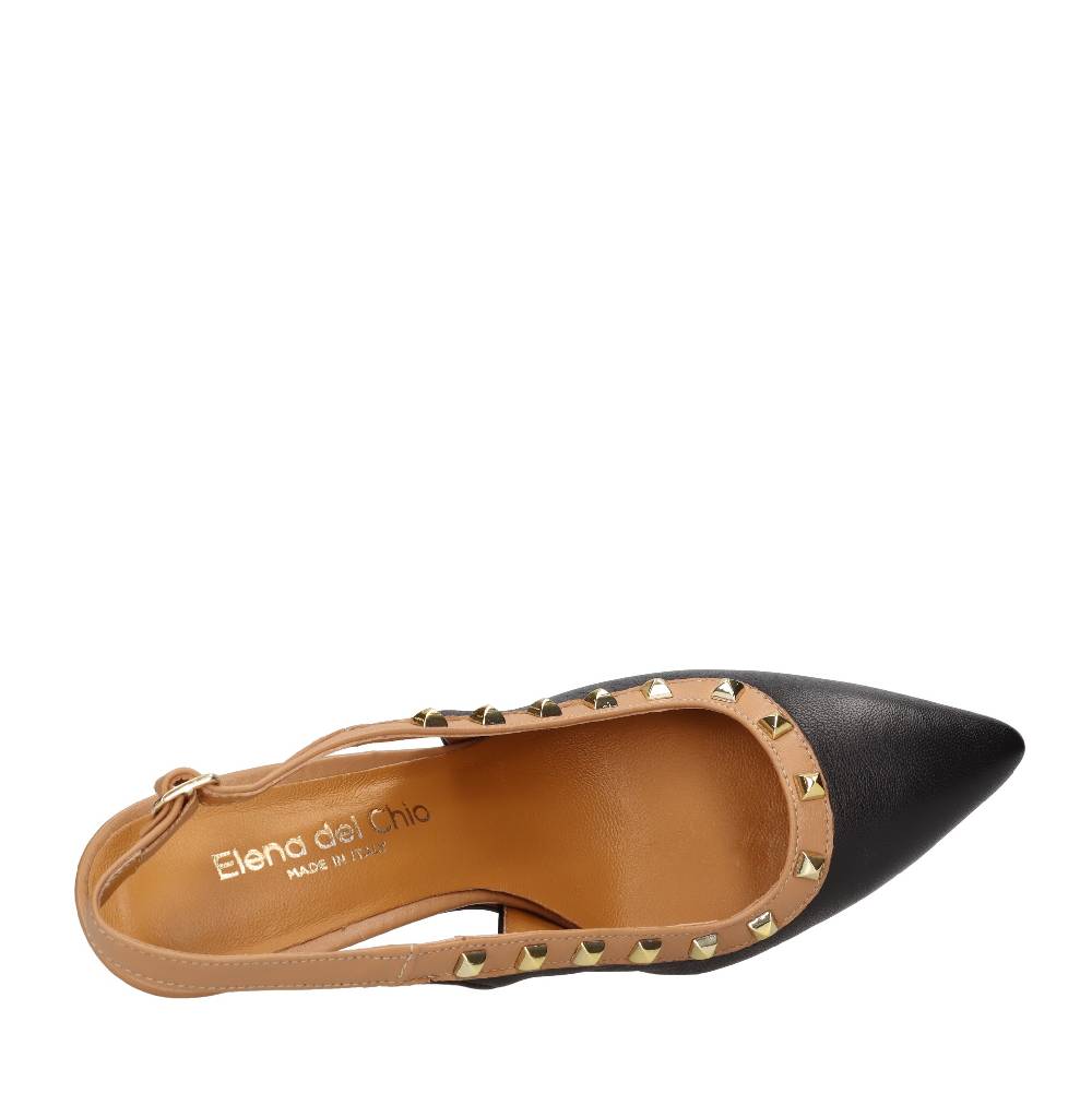 ELENA DEL CHIO Décolleté slingback in pelle Enormi risparmi