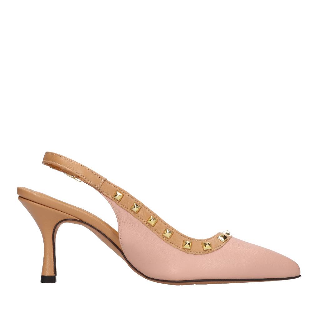 ELENA DEL CHIO Décolleté slingback in pelle Sconti VIP