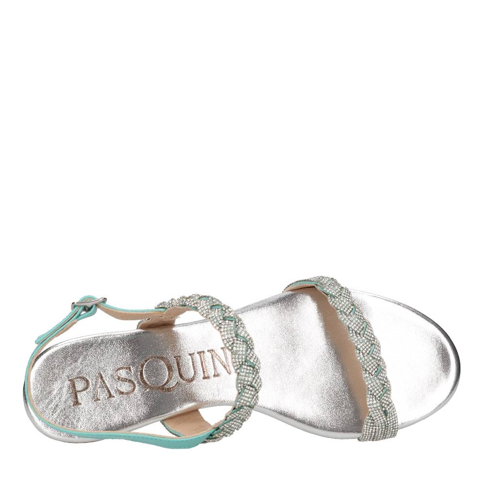 PASQUINI Sandali in pelle e strass Rilascio limitato
