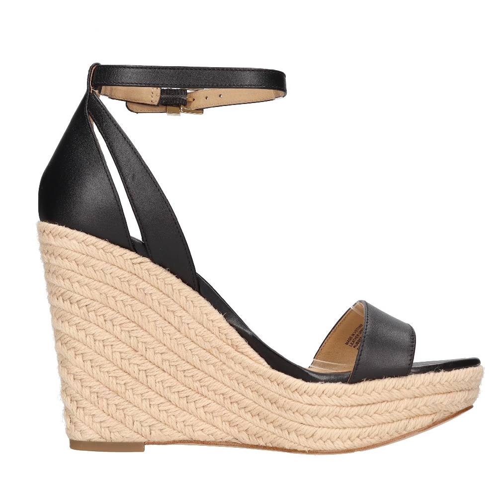 MICHAEL KORS Sandali con zeppa in pelle ACQUISTA ORA