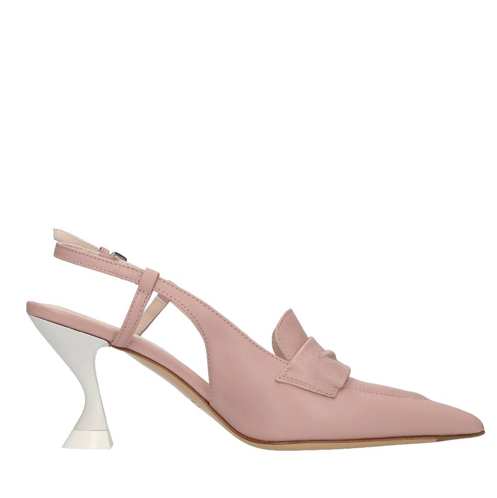 STRATEGIA Décolleté slingback in pelle Solo un giorno rimasto