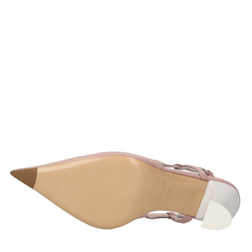 STRATEGIA Décolleté slingback in pelle Solo un giorno rimasto