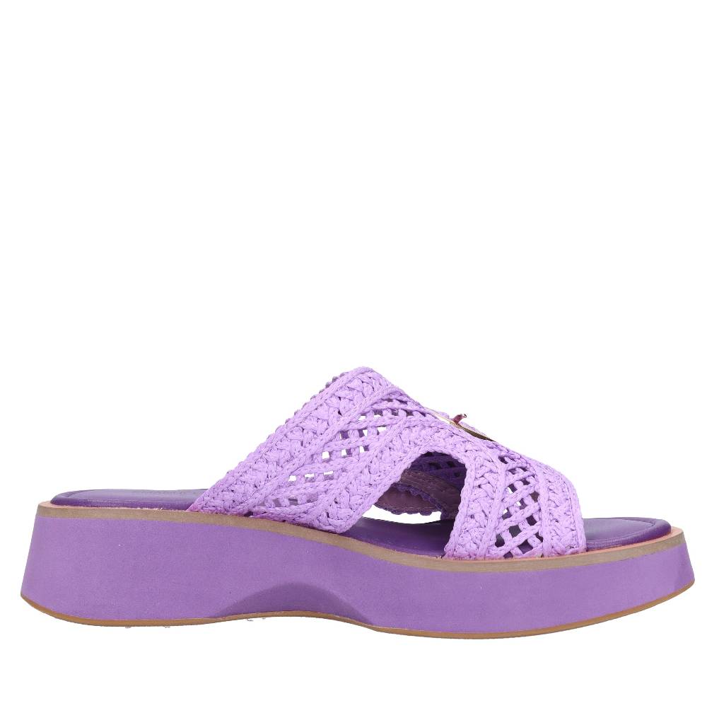 EMANUELLE VEE Mules in tessuto Enormi sconti