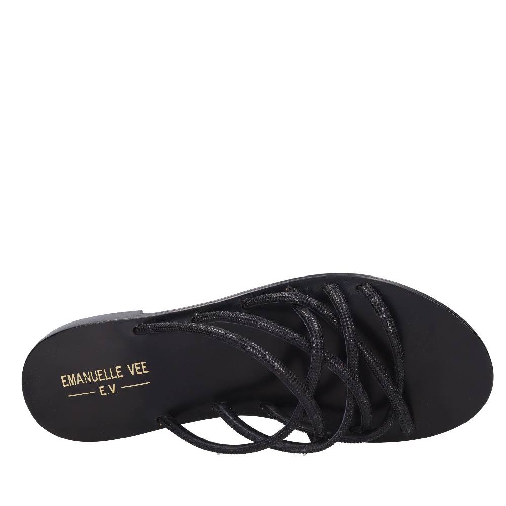 EMANUELLE VEE Mules con strass 50% di sconto con spedizione gratuita