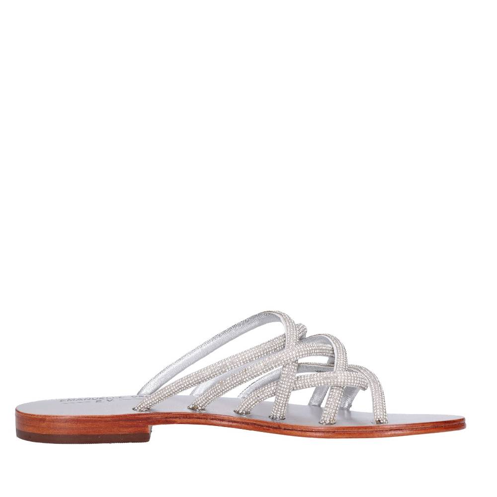 EMANUELLE VEE Mules con strass Officina