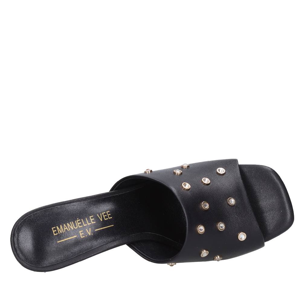 EMANUELLE VEE Mules in pelle Esporta salva