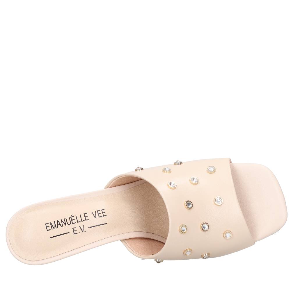 EMANUELLE VEE Mules in pelle Black Friday Prezzi