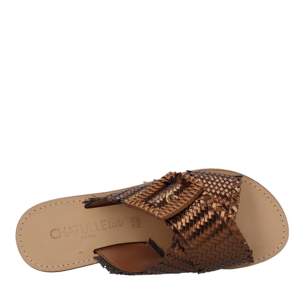 CHATULLE LAB Mules in ecopelle intrecciata Sconto