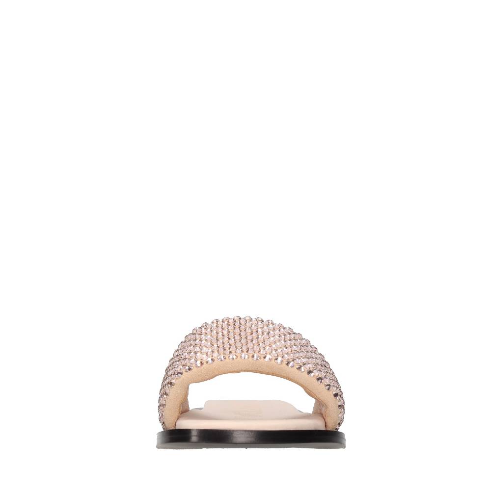 EDDY DANIELE Mules in camoscio e strass Offerta