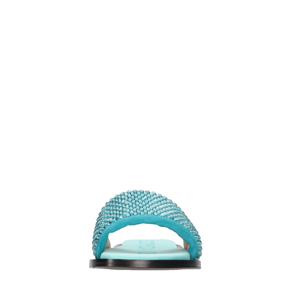 EDDY DANIELE Mules in camoscio e strass Outlet