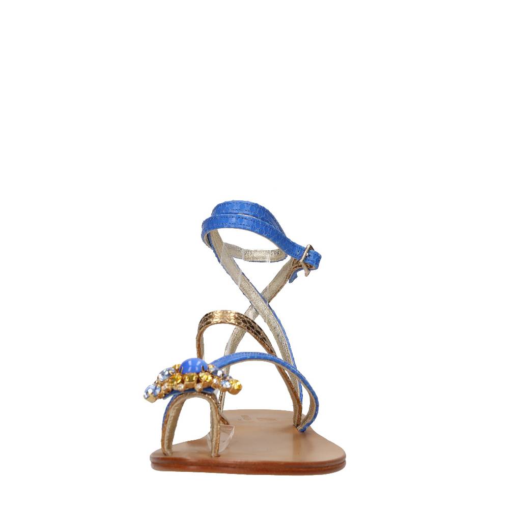 EMANUELA CARUSO Sandali flat infradito in pelle Offerte