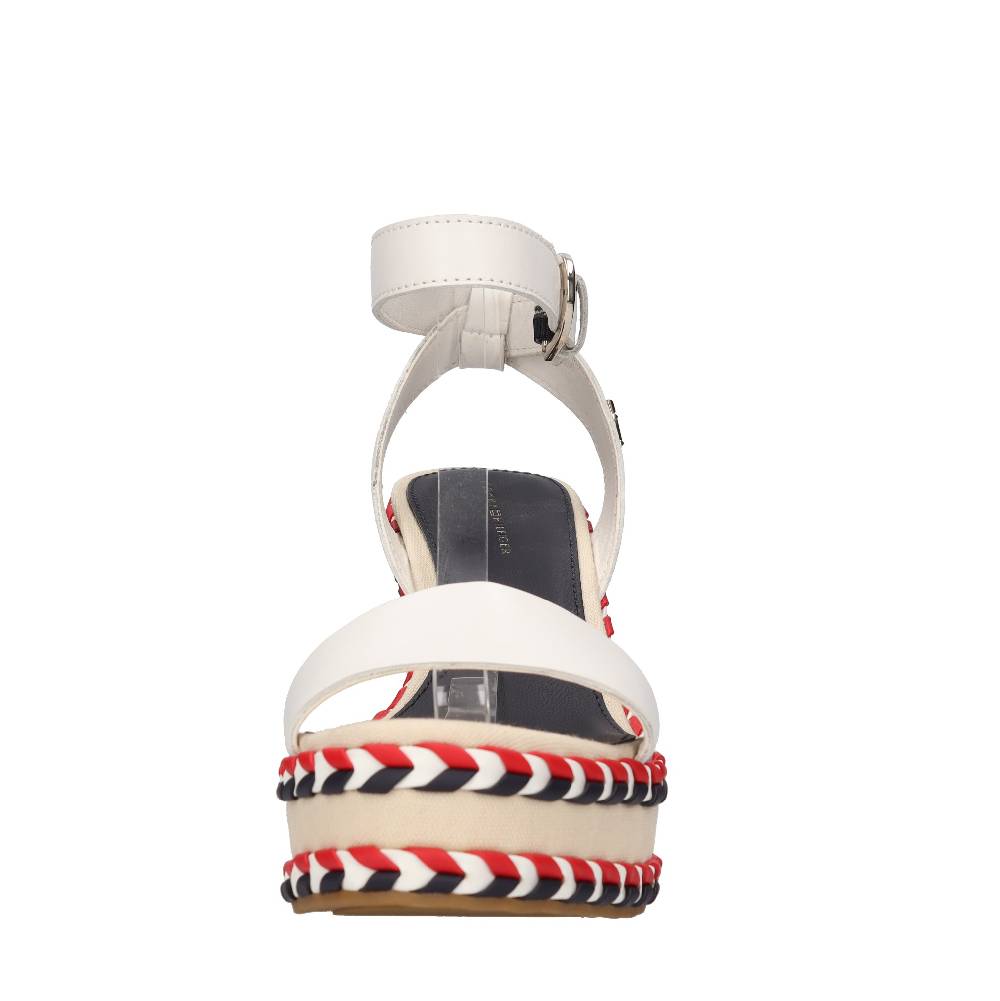 TOMMY HILFIGER Sandali con zeppa in pelle Grande vendita