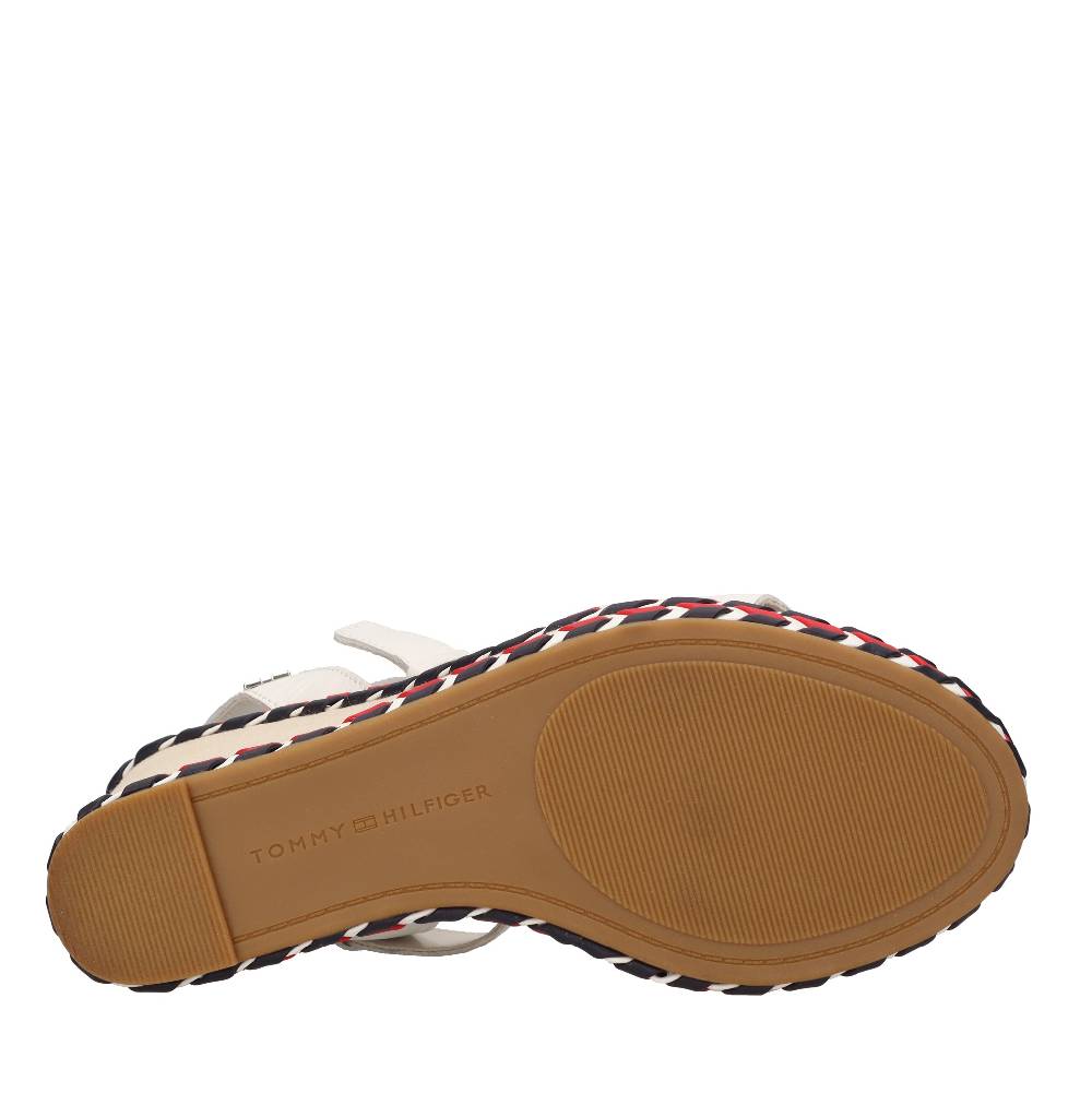TOMMY HILFIGER Sandali con zeppa in pelle Grande vendita
