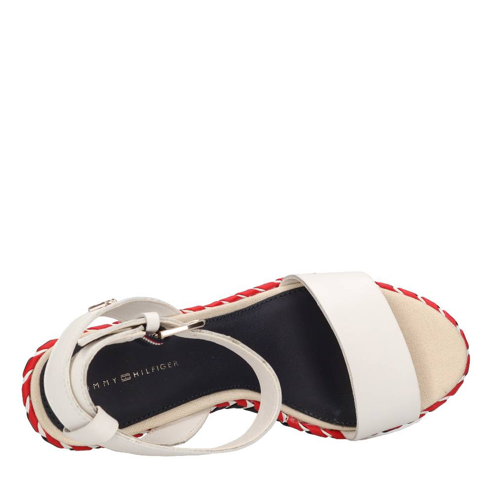 TOMMY HILFIGER Sandali con zeppa in pelle Grande vendita