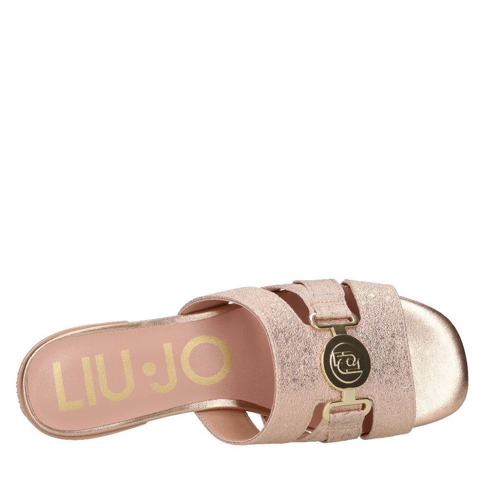 LIU JO Mules in tessuto ed ecopelle Latest fashion