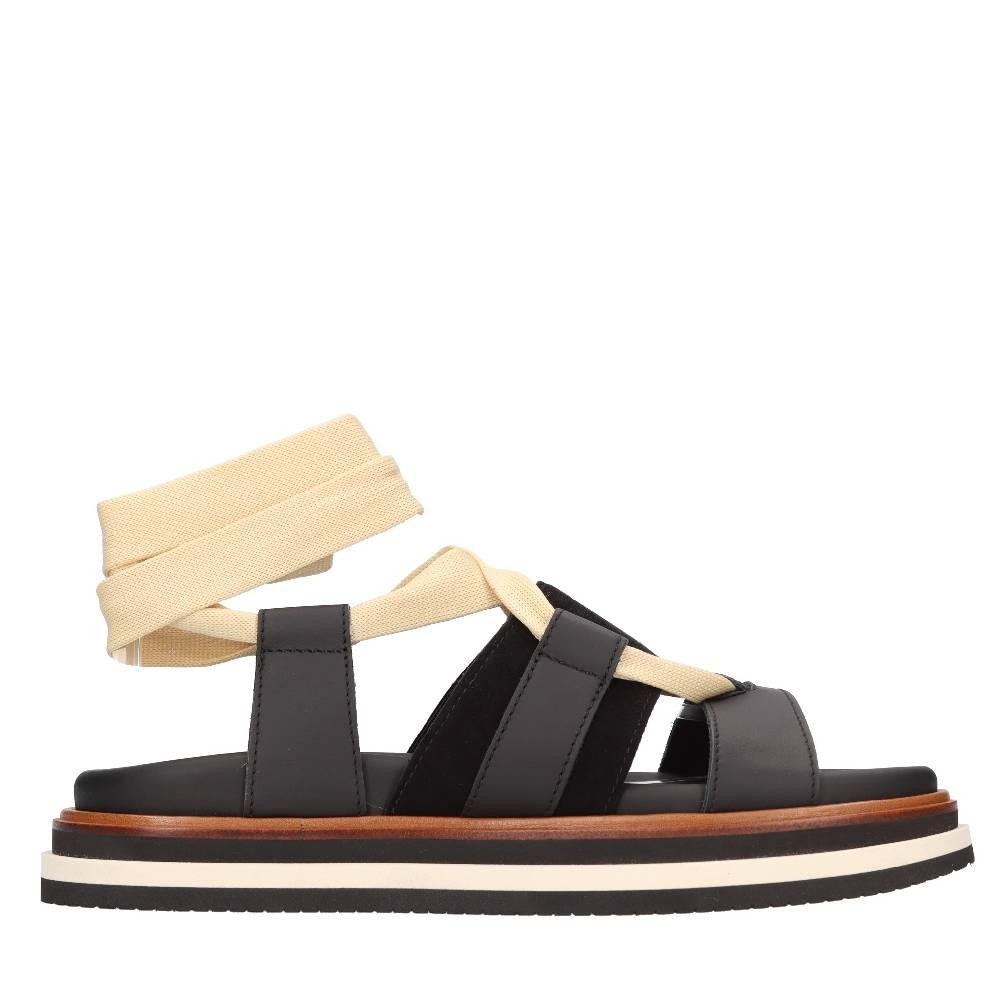 HOGAN Sandali flat in pelle Offerte stagionali