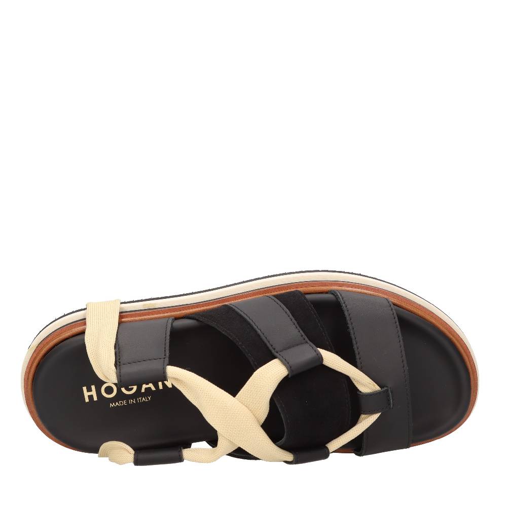 HOGAN Sandali flat in pelle Offerte stagionali