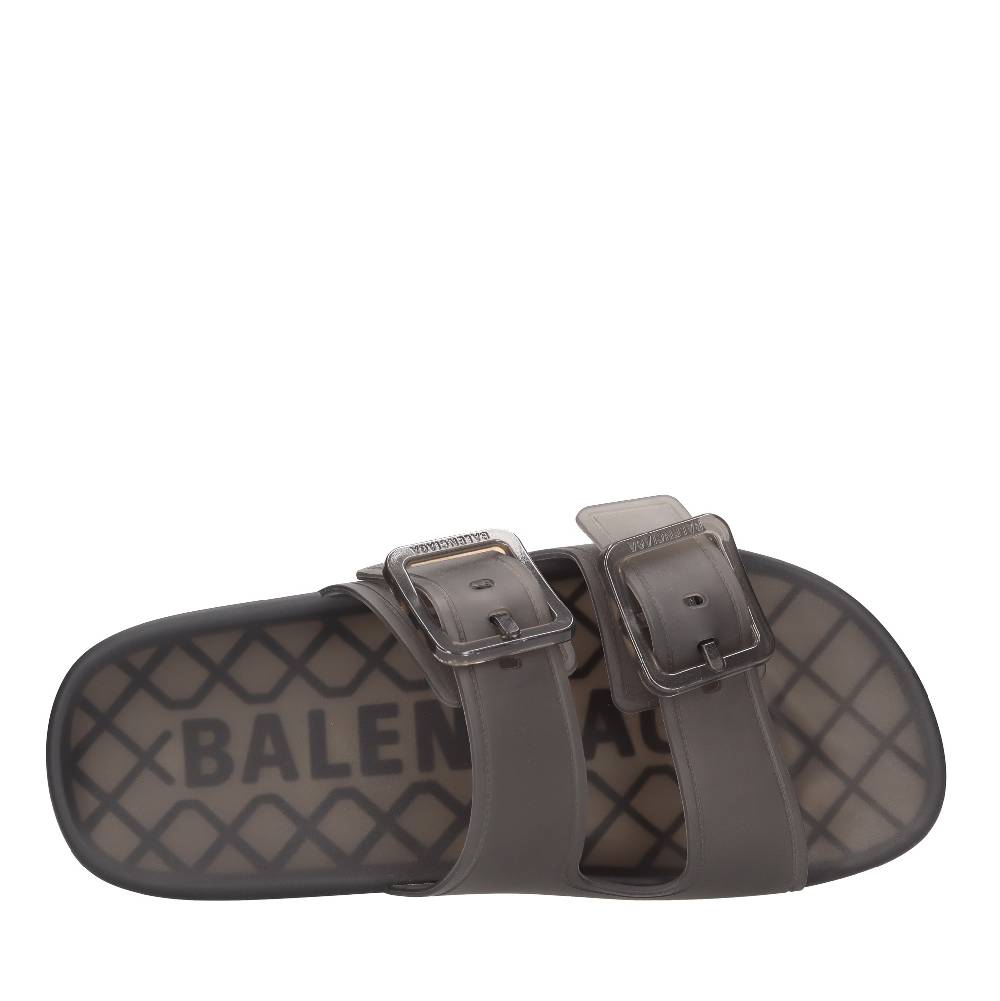 BALENCIAGA Mules in gomma trasparente Rilascio limitato