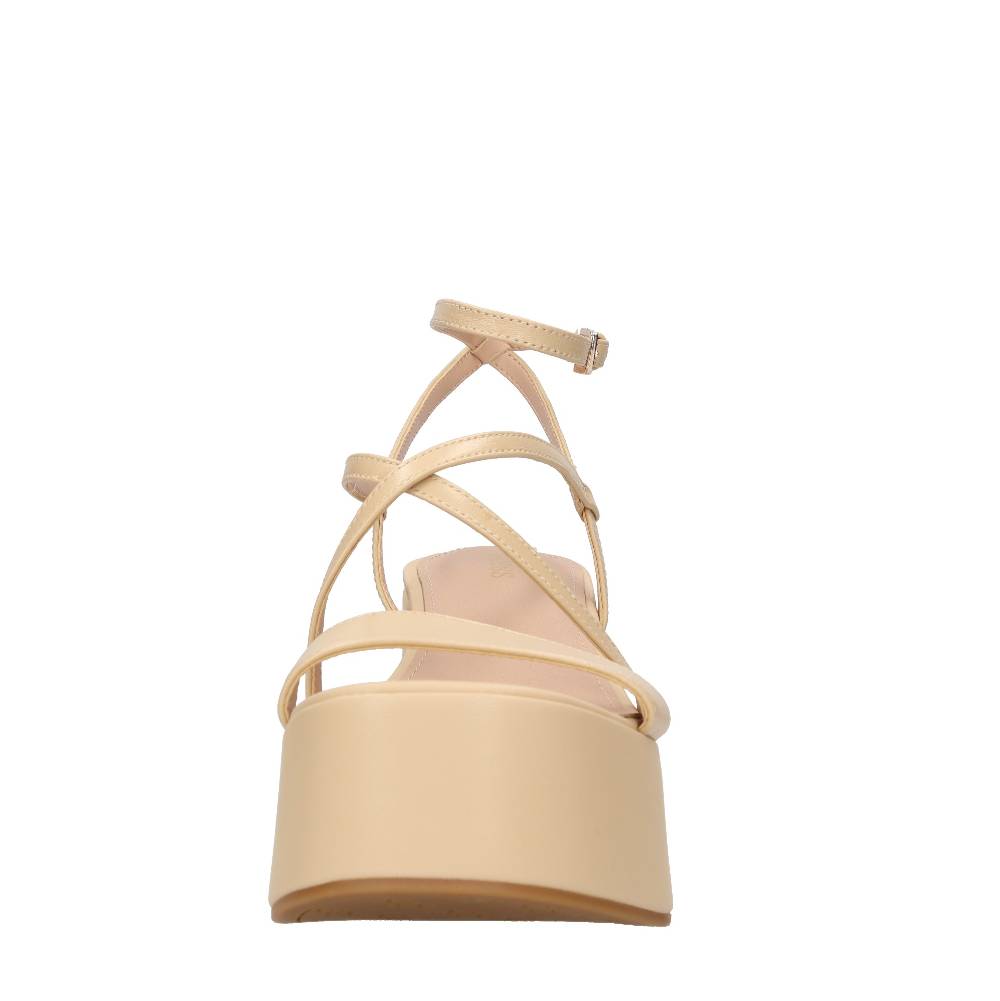 GUESS Sandali con zeppa in pelle Offerta speciale della fabbrica