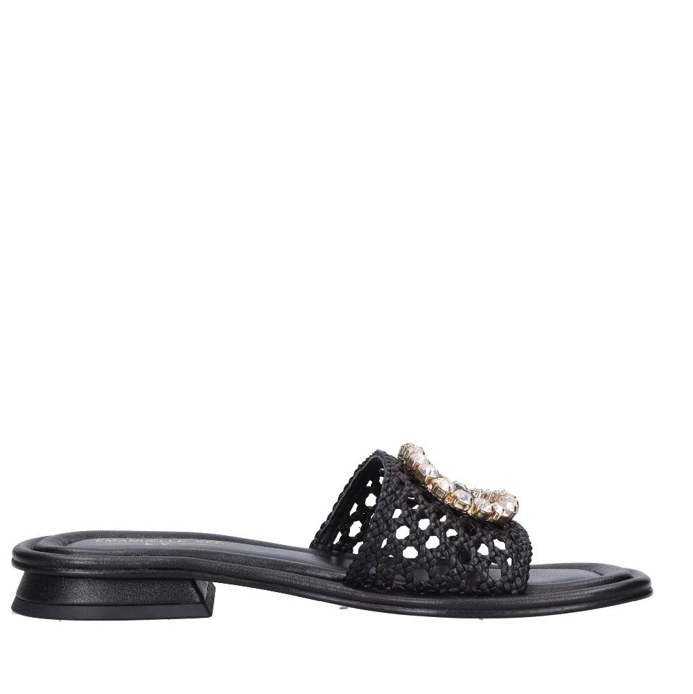 EMANUELLE VEE Mules in pelle Sostegno trimestrale